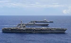 中法海上对峙升级！中国40艘军舰围绕法国航母，法将领称已做好与山东舰对战准备